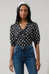 Bremen Dot Conley Button Down Blouse